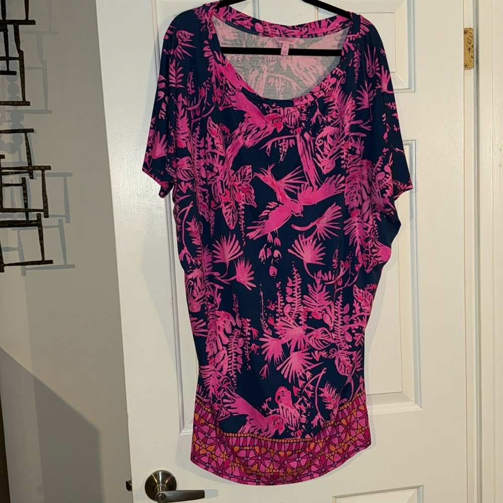 lilly pulitzer lowe dress indigo night caw